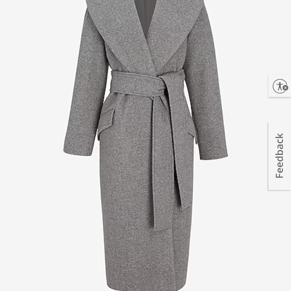 Express Gray Trench Coat